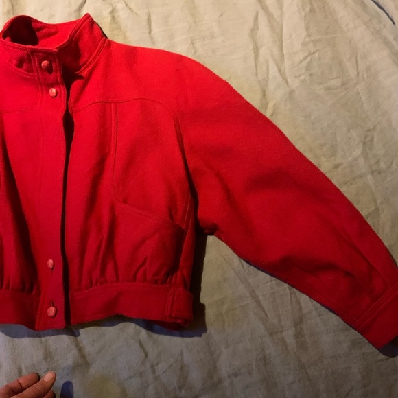 Vintage Guy Laroche red wool jacket S - Picture 4 of 5